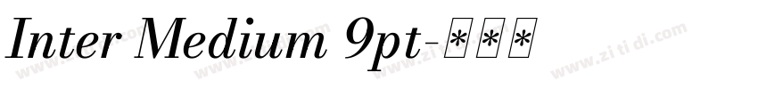 Inter Medium 9pt字体转换